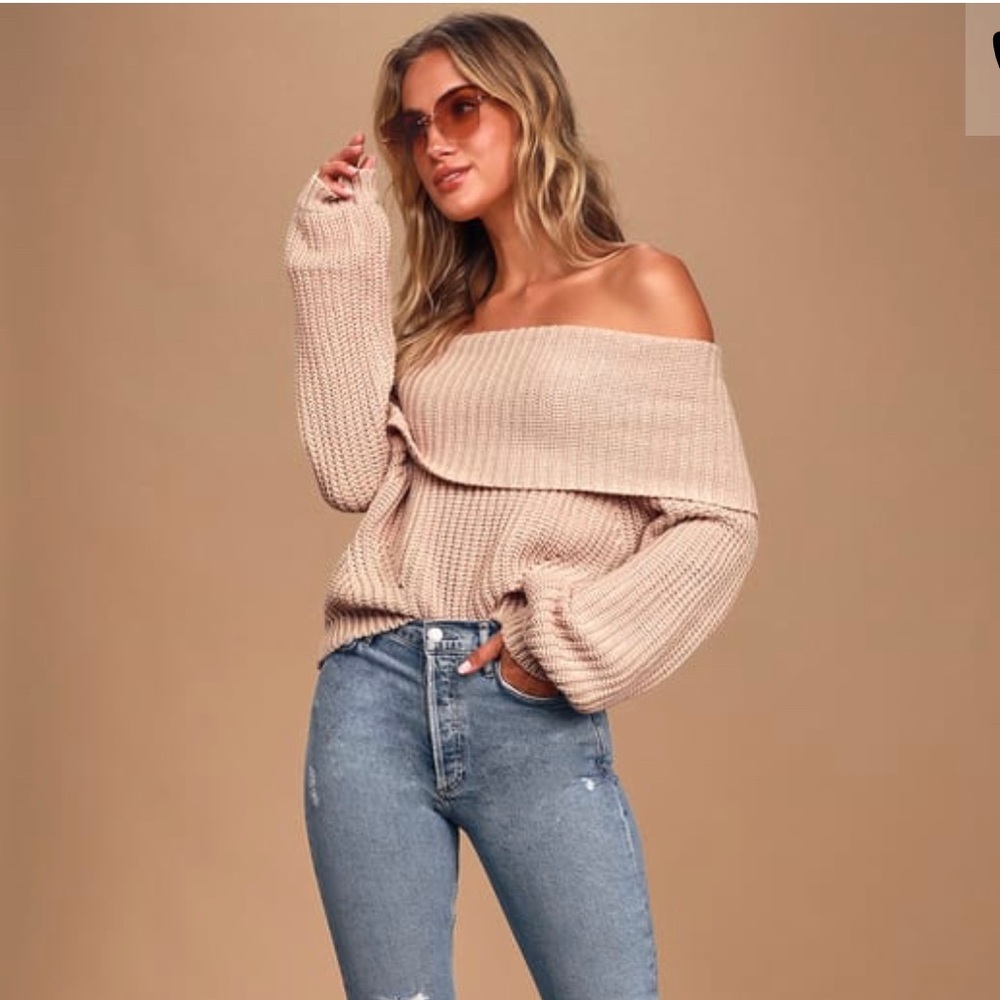 Lulu’s off the shoulder sweater